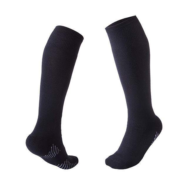Calzini da calcio alti al ginocchio imbottiti con grip in silicone