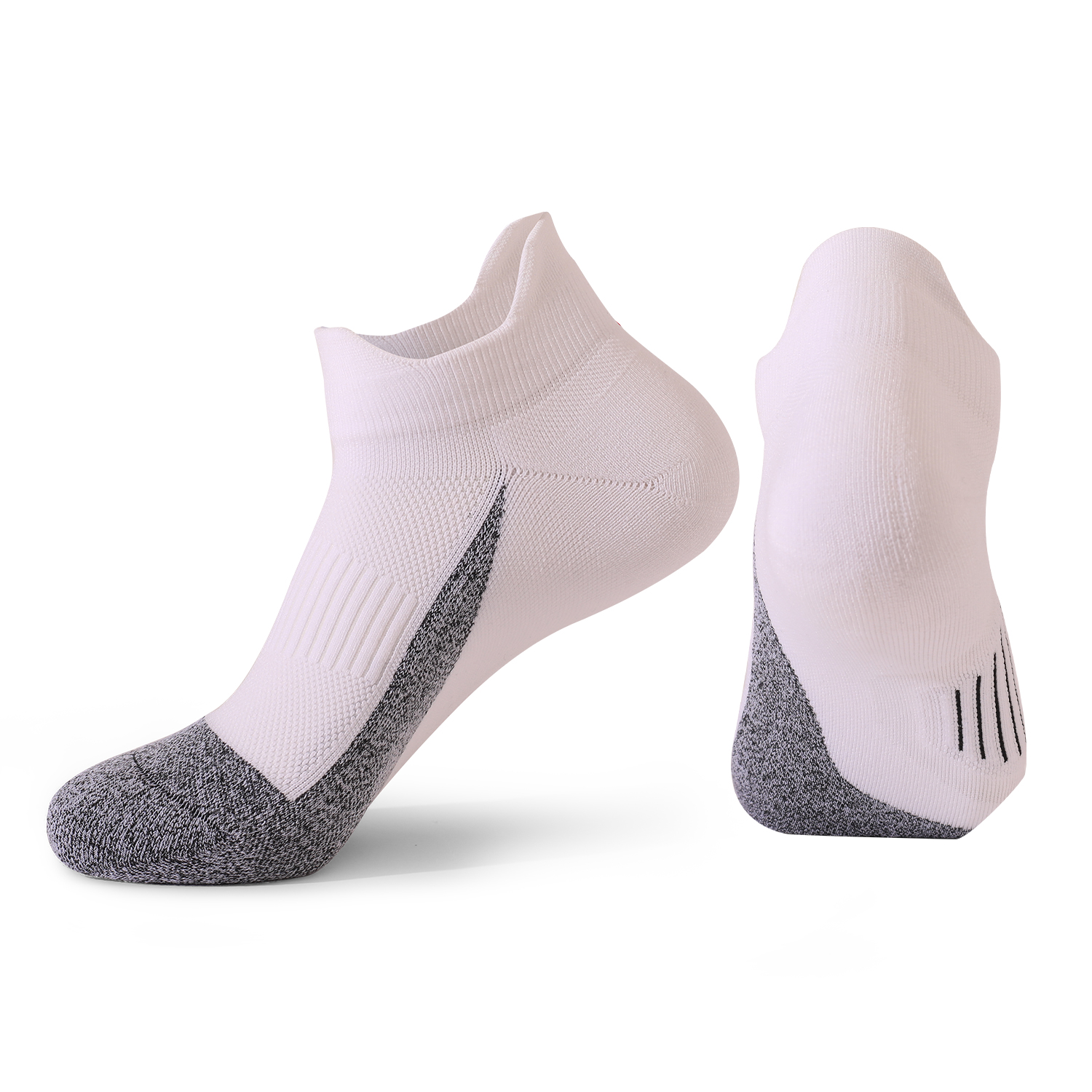Chaussettes de course rembourr&eacute;es anti-ampoules &agrave; la cheville