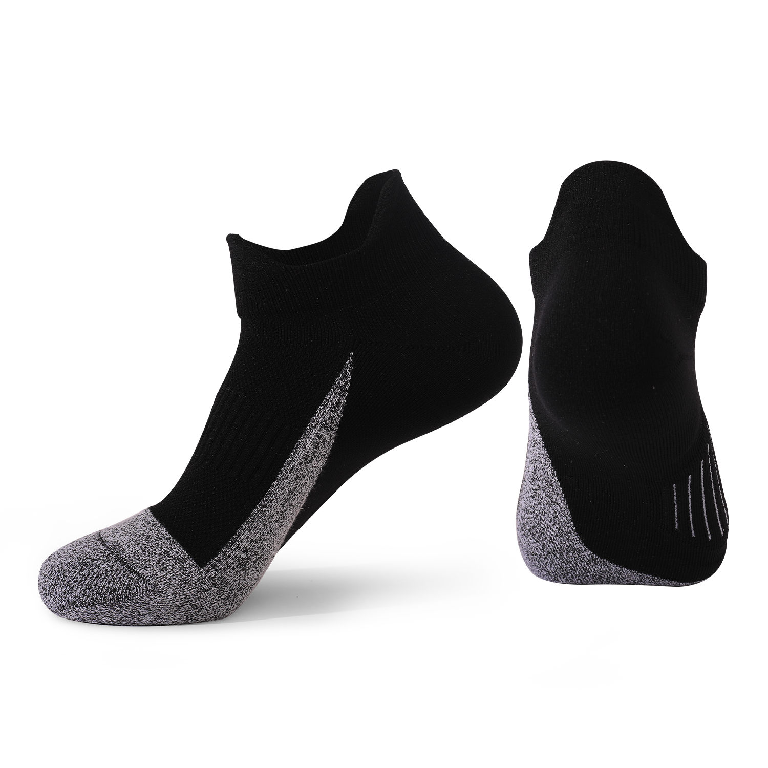Chaussettes de course rembourr&eacute;es anti-ampoules &agrave; la cheville
