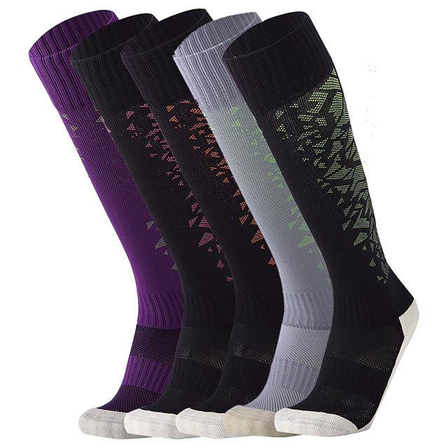 Calcetines deportivos antideslizantes con pu&ntilde;os y suela acolchada con dise&ntilde;o de corte alto
