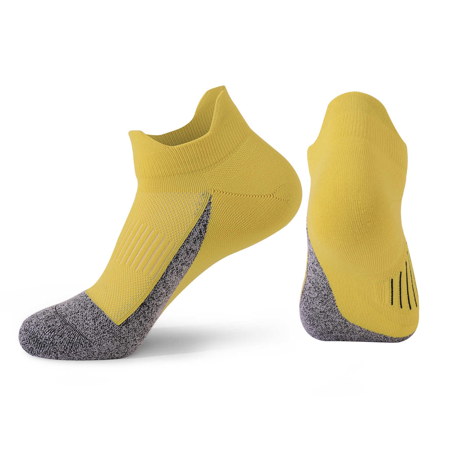 Chaussettes de course rembourr&eacute;es anti-ampoules &agrave; la cheville