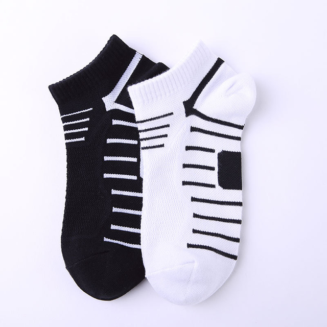 Eco-Friendly Cotton Spandex Ankle Socks - Terry Cushion, Anti-Slip, Breathable para sa Running at Autumn Youth Workouts