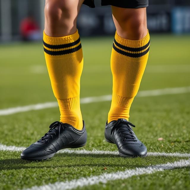 Voc&ecirc; usa meias aderentes por cima ou por baixo da meia de futebol?